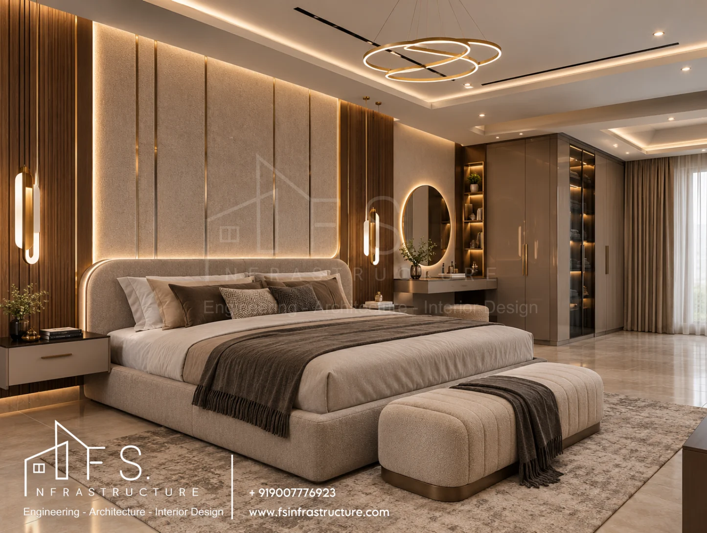 Singh's Kothi modern house by F.S. Infrastructure