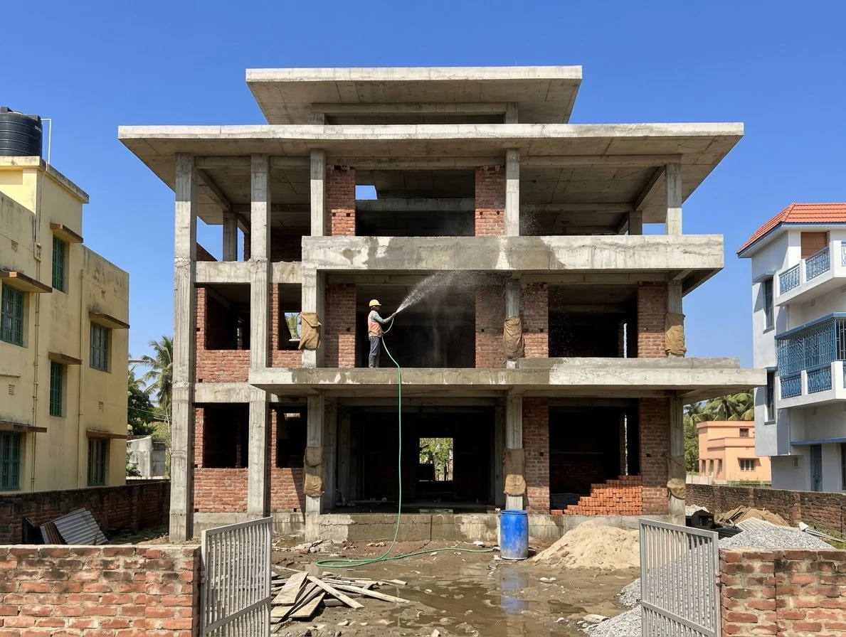 Khan's Mansion — Stage 03 · Curing (watering)