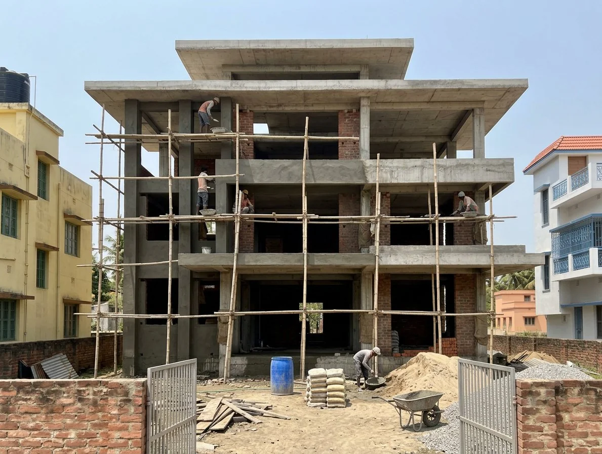 Khan's Mansion — Stage 04 · Plastering