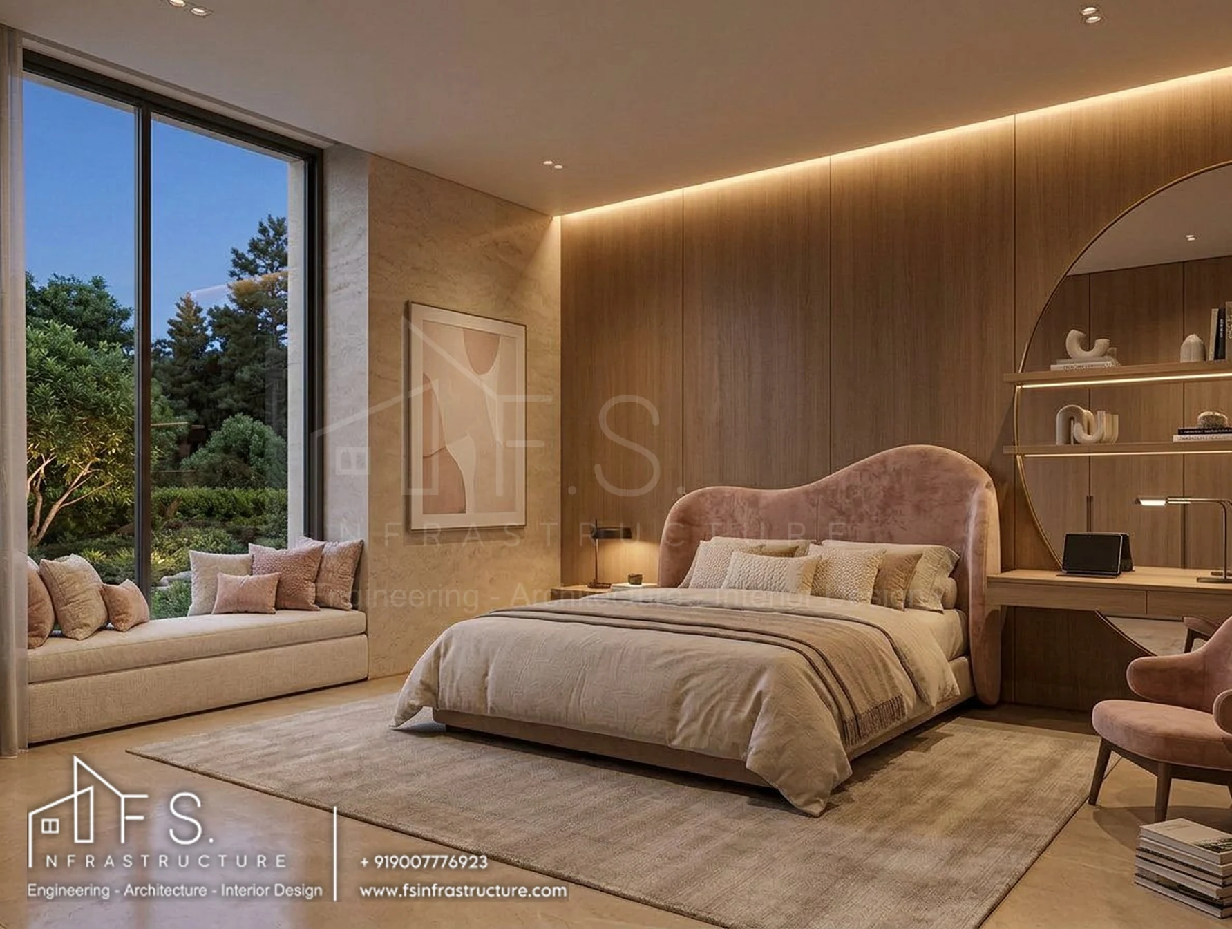 Khan's Mansion — Daughter's bedroom · Wide view