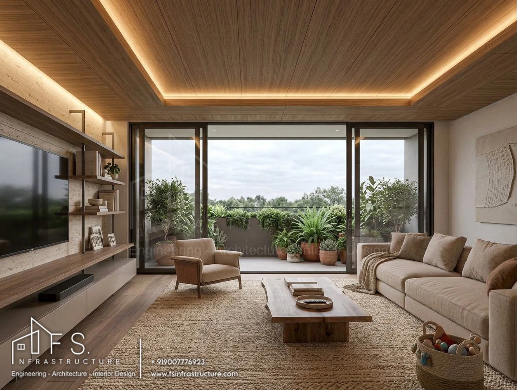 Khan's Mansion — Family lounge · Balcony view