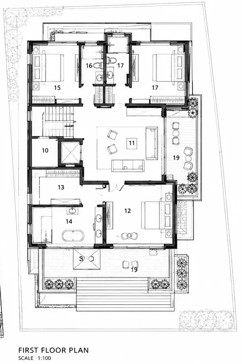Khan's Mansion — First Floor — drawing
