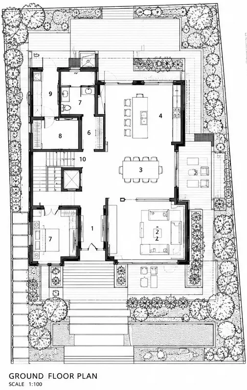 Khan's Mansion — Ground Floor — drawing