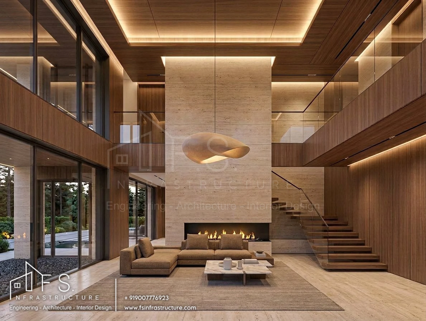 Khan's Mansion — Living room · Reverse view
