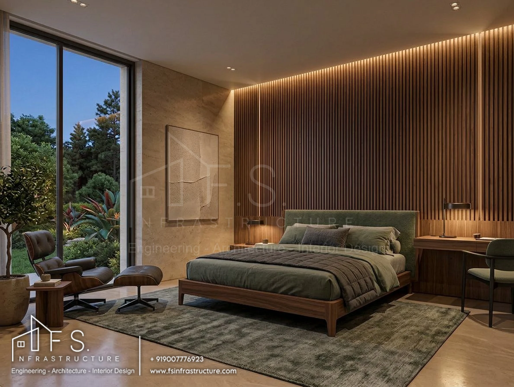 Khan's Mansion — Bedroom 3 · Wide view