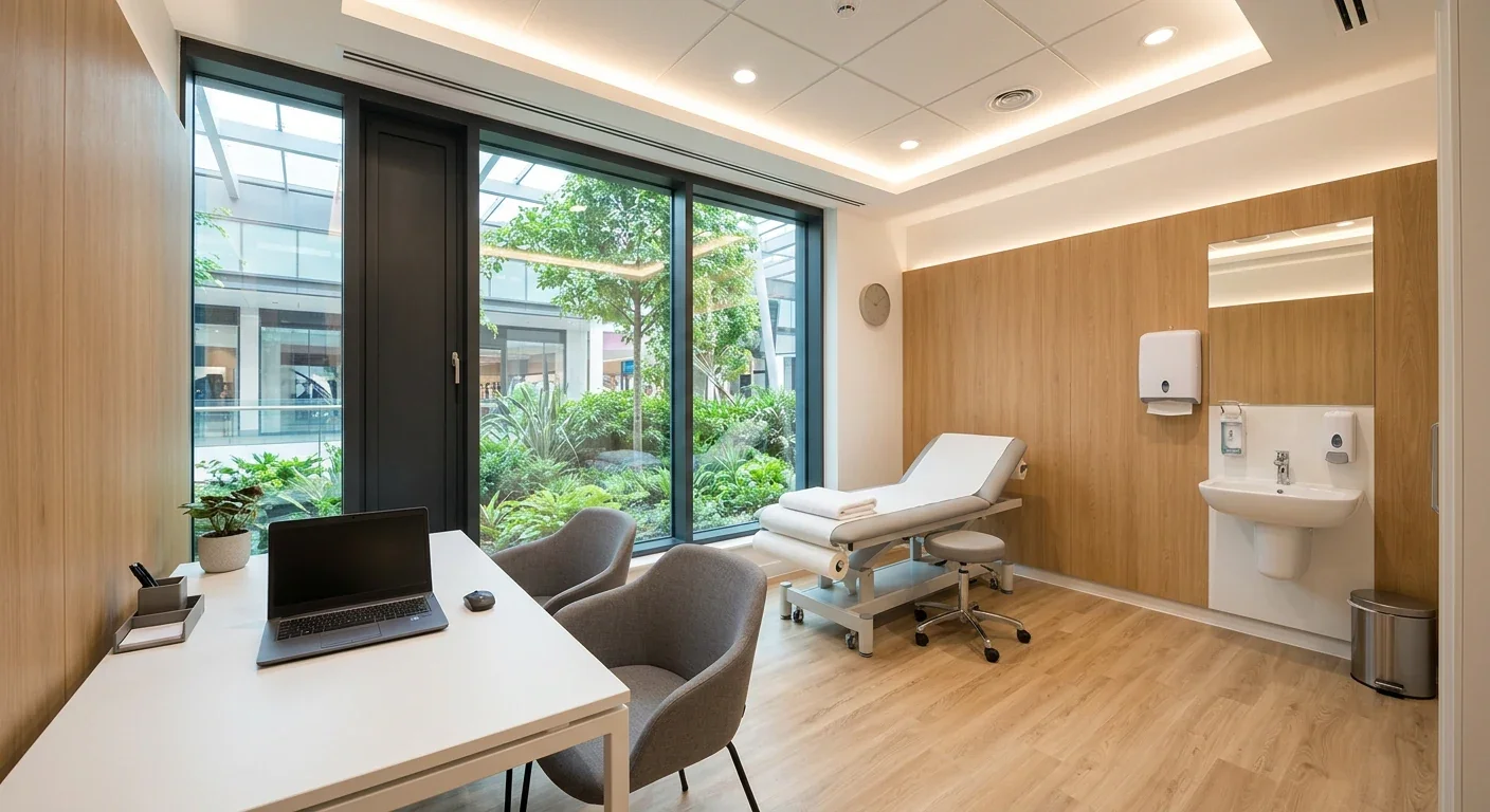 GIDI Mall clinic suite consultation room interior