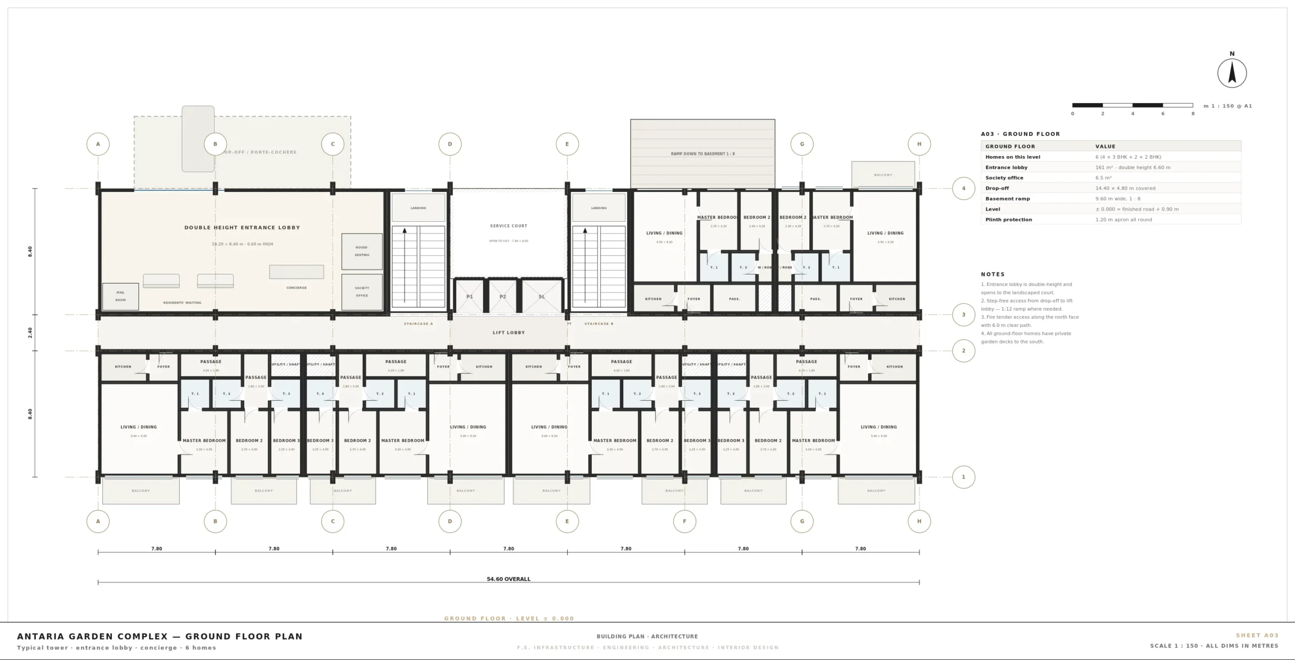 A03 — Ground Floor Architectural Plan