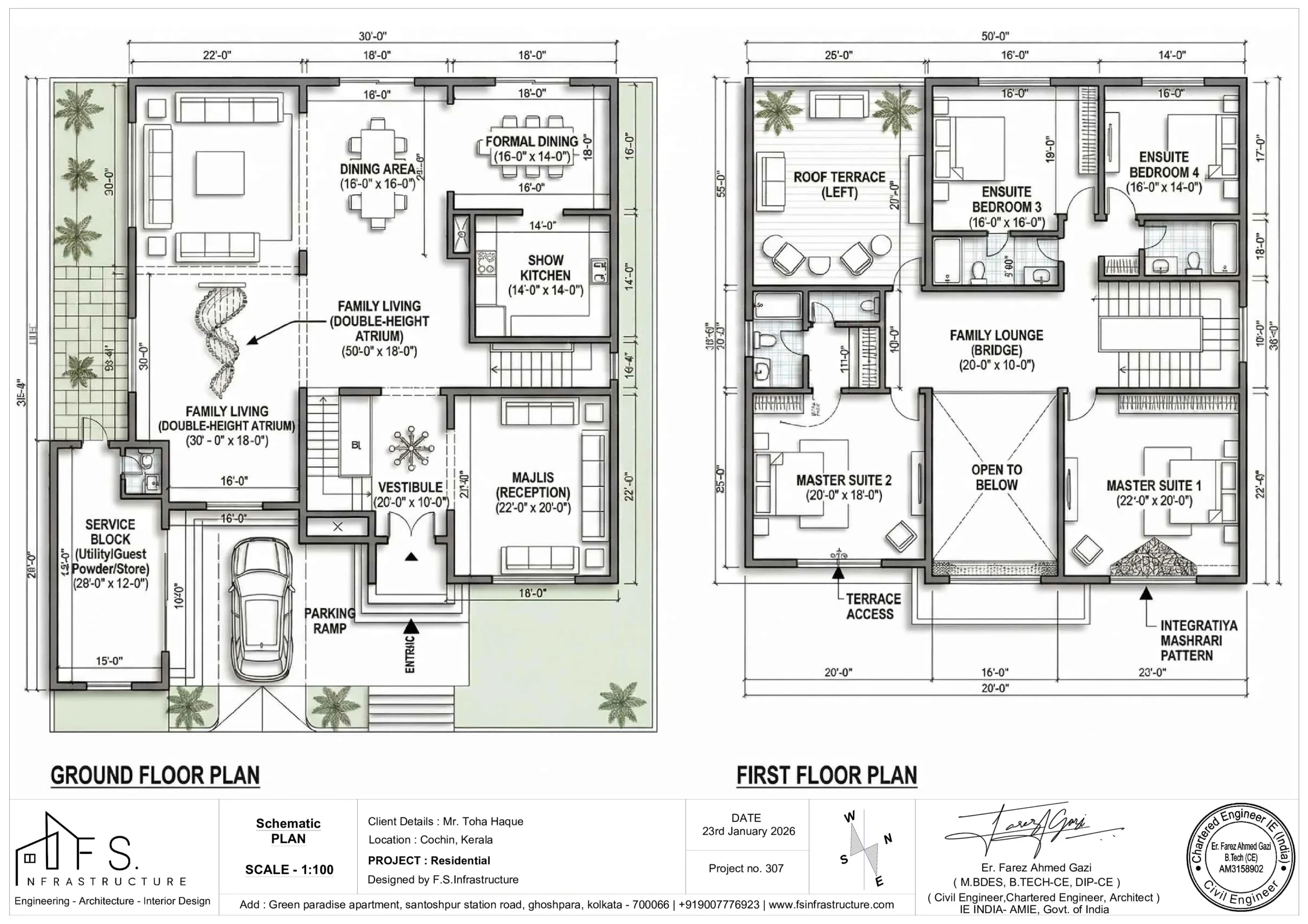 Avani Villa — Building plan sheet