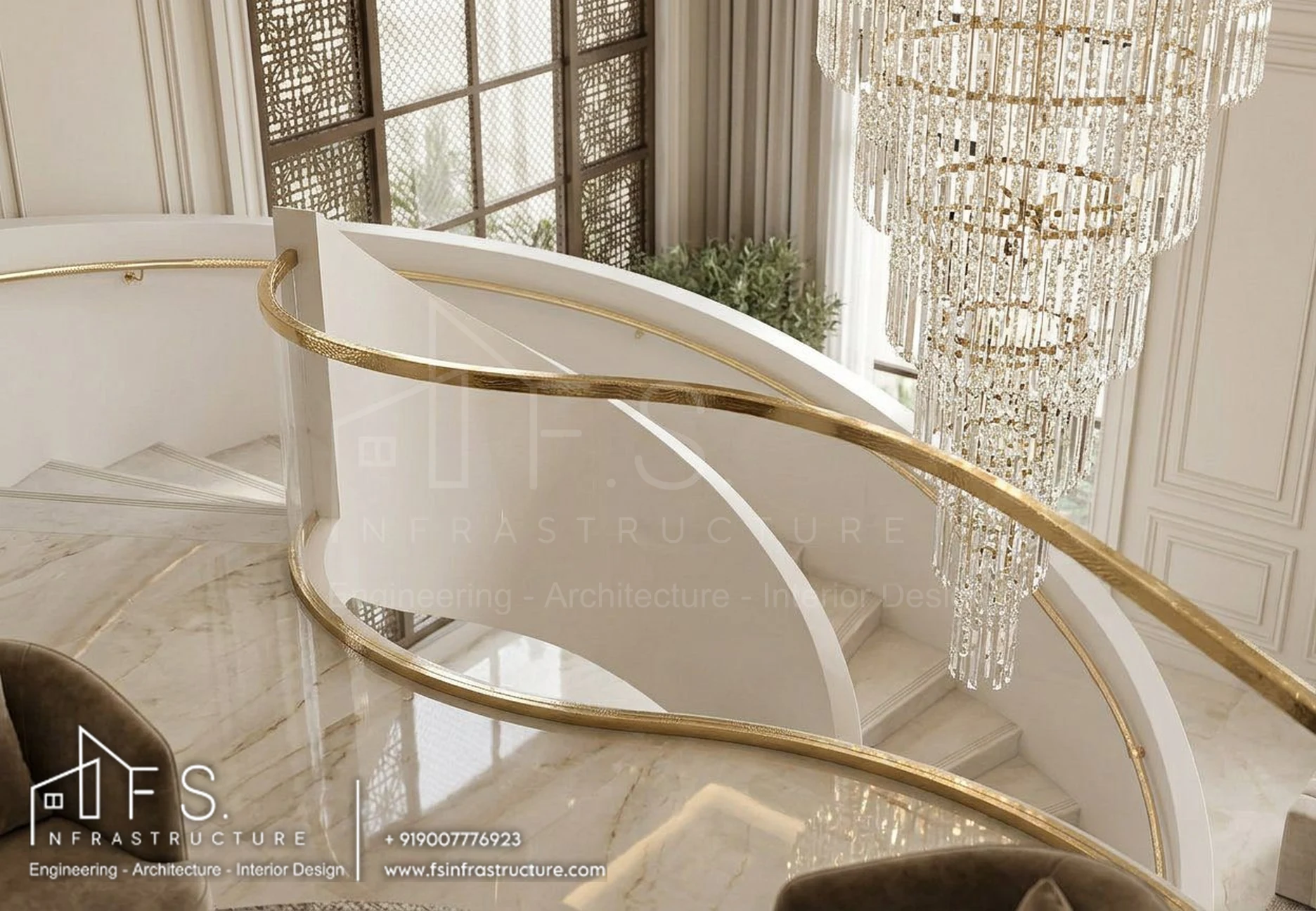 Avani Villa — Family Living Atrium · Detail
