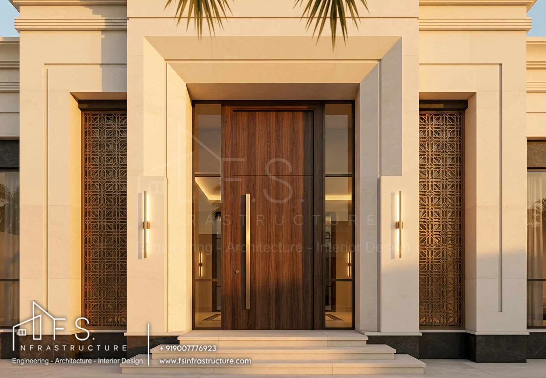Avani Villa — Main entrance portal