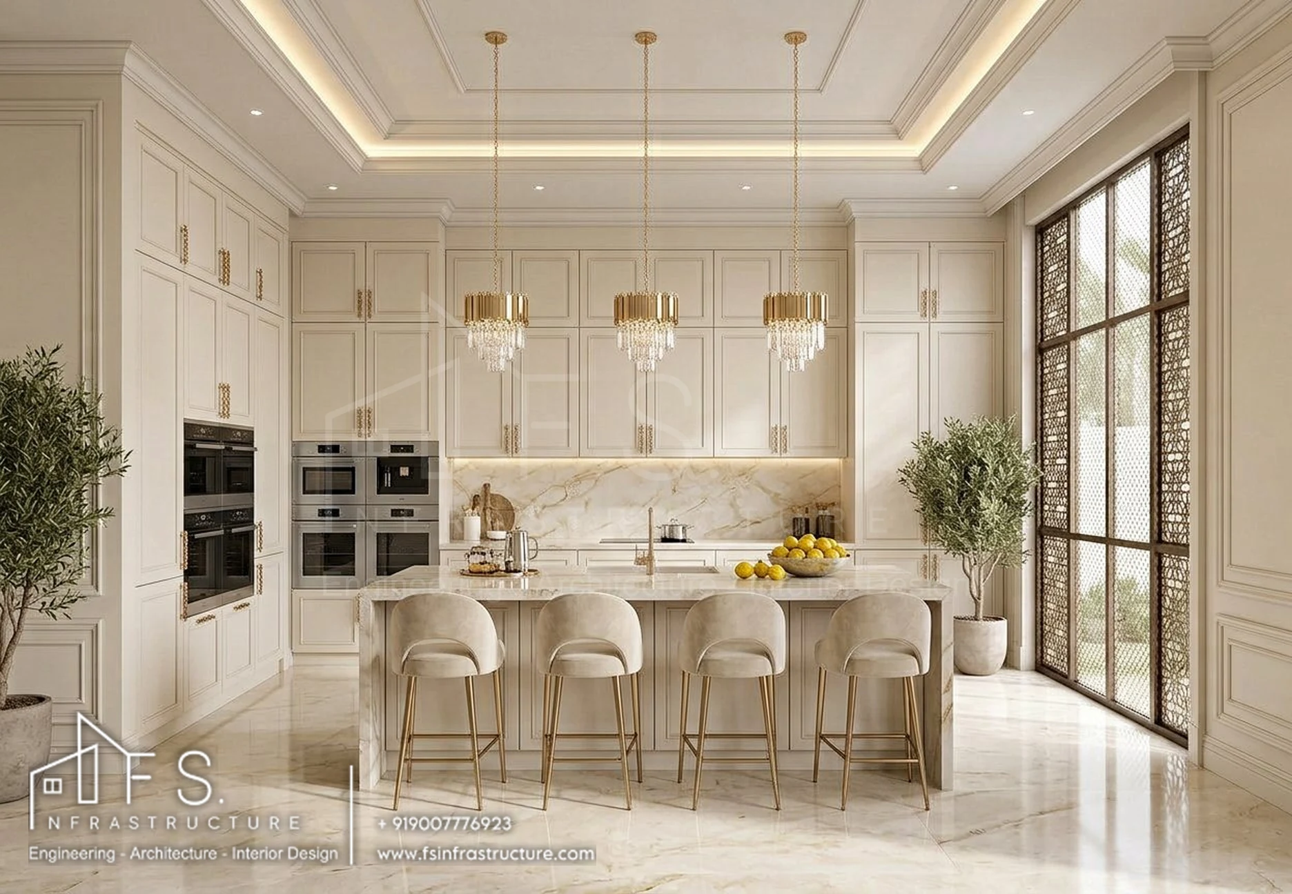 Avani Villa — Show Kitchen · Wide view
