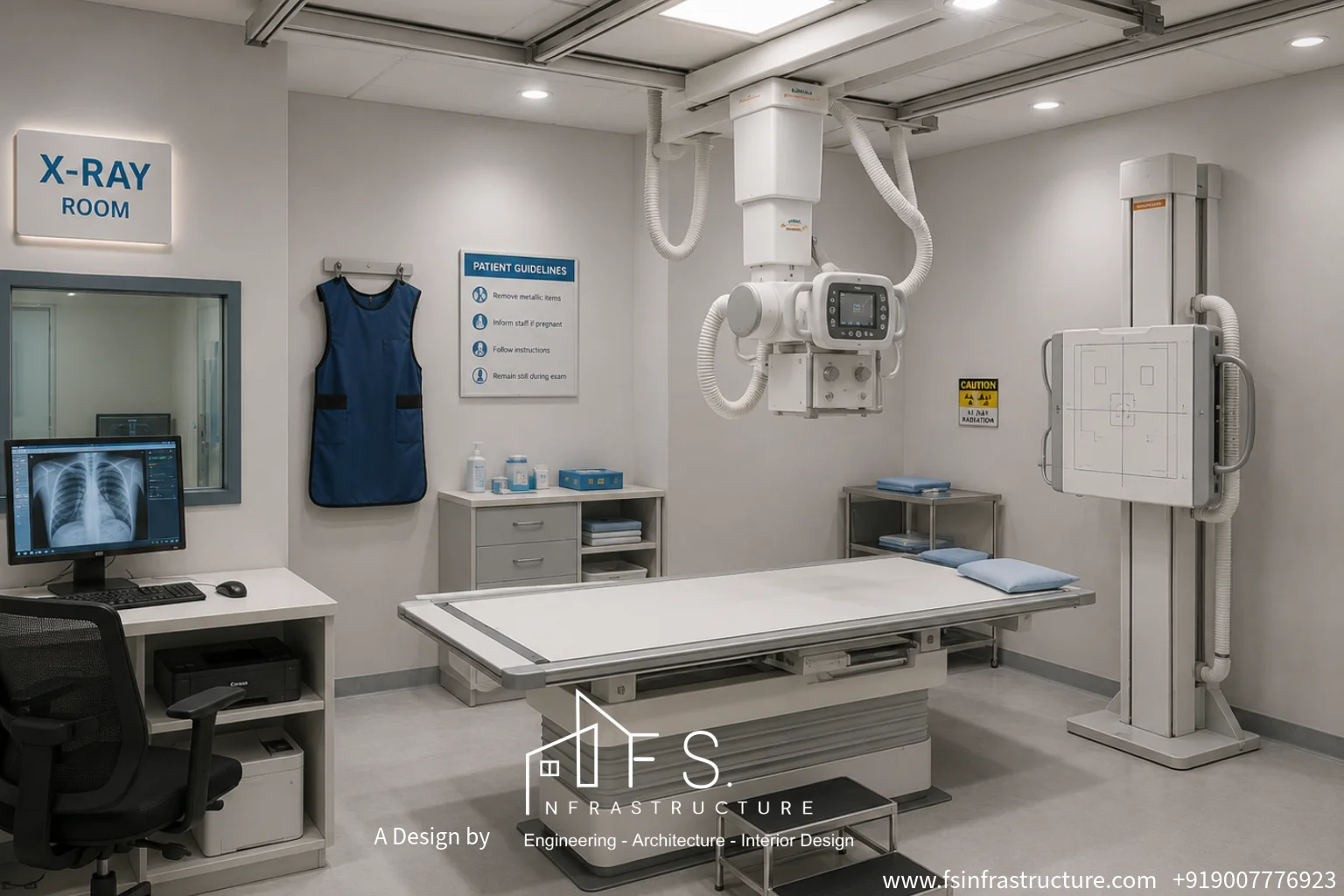 Citycare Hospital X-ray room structural shielding