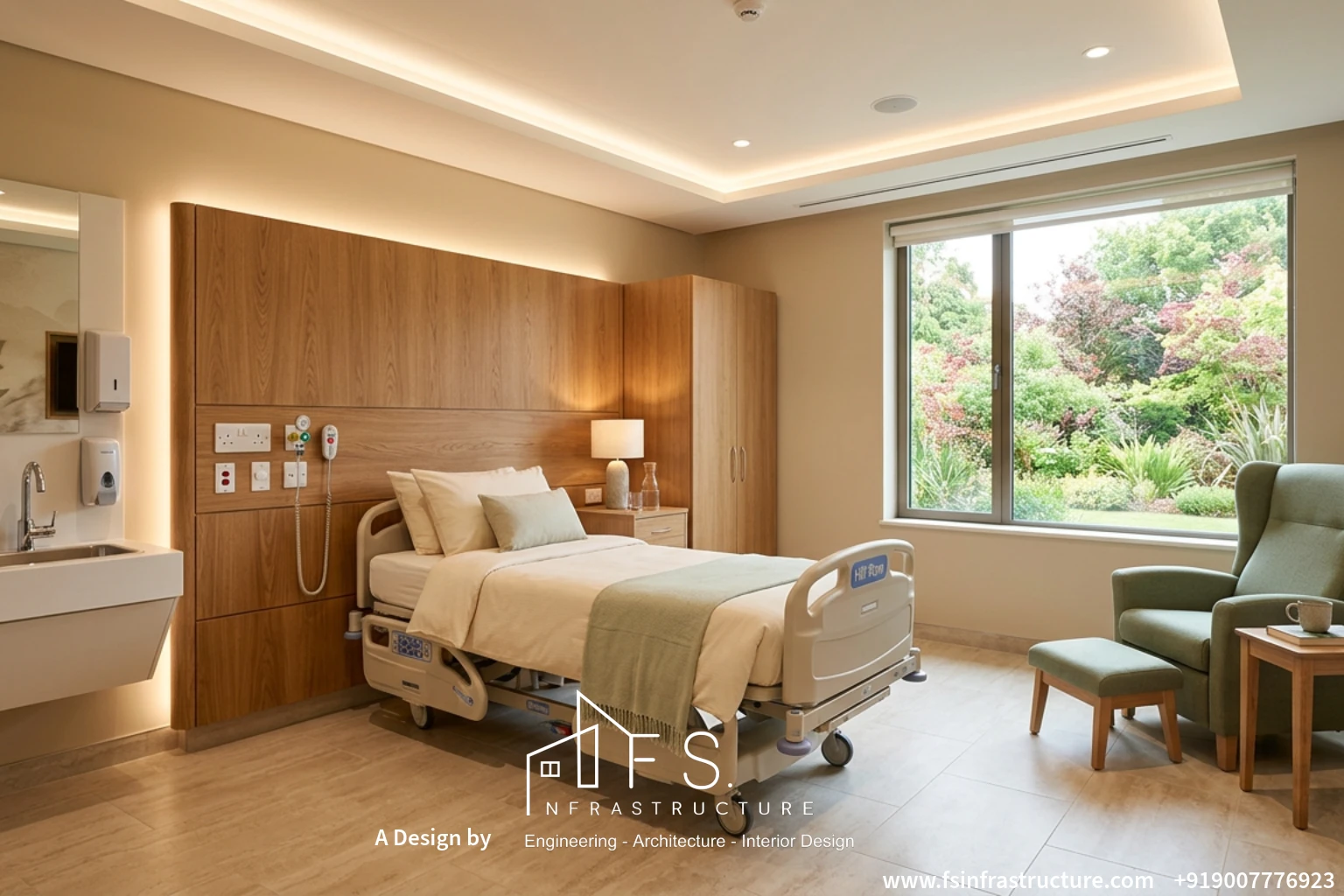 Citycare Hospital private patient room interior