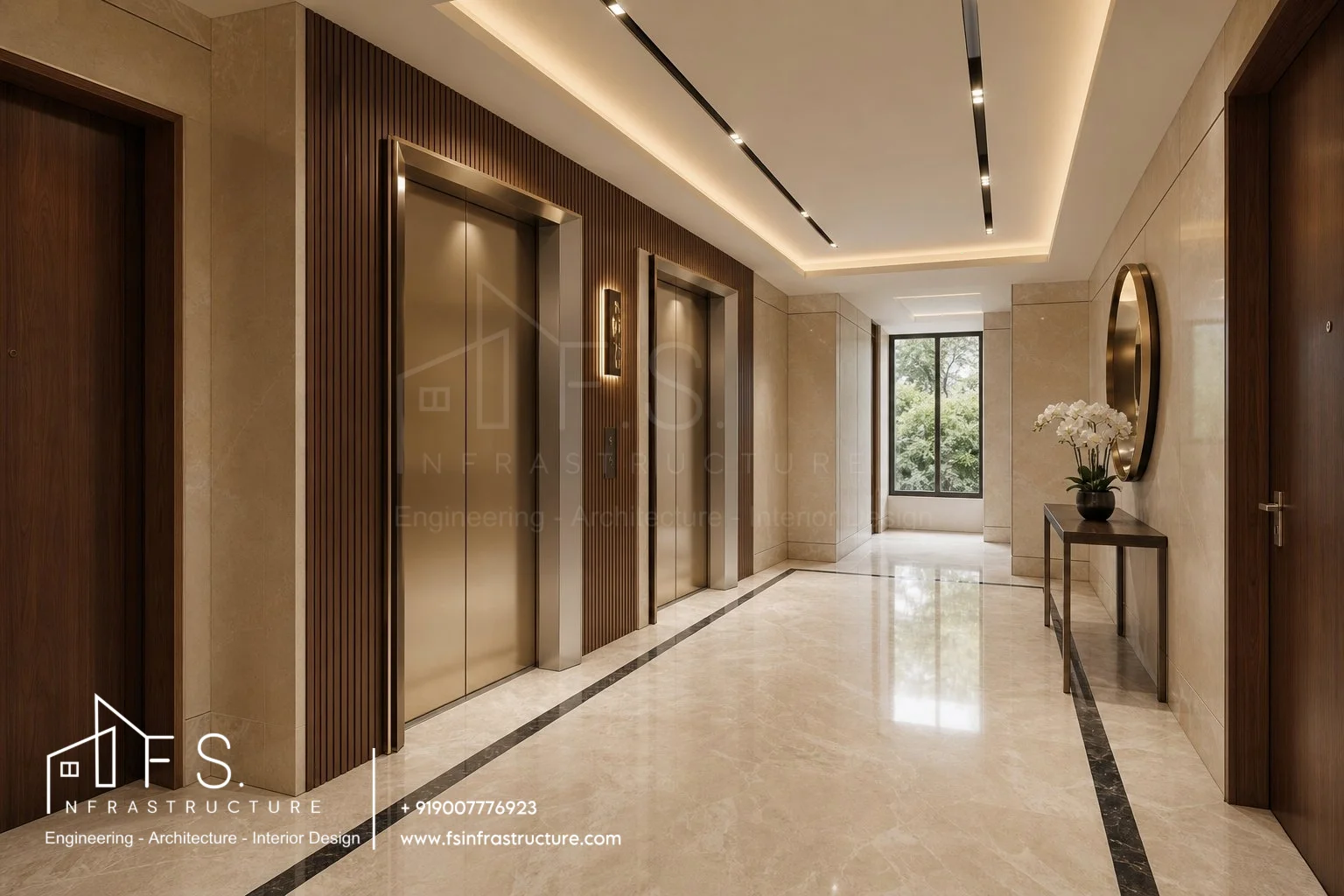 Antaria Luxury Living — Grand Salon & Reception Wide View