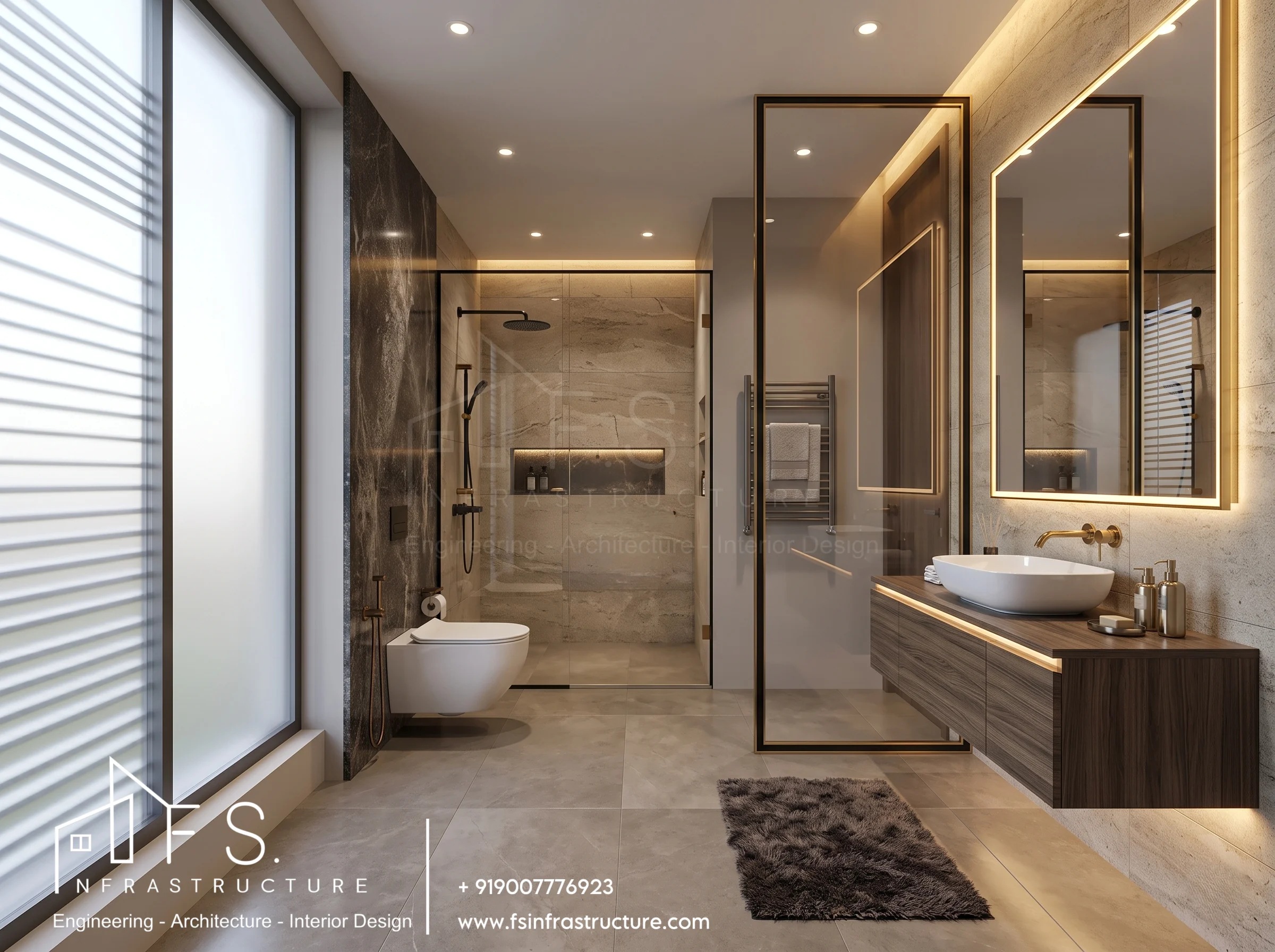 Luxury master bathroom interior THE 42
