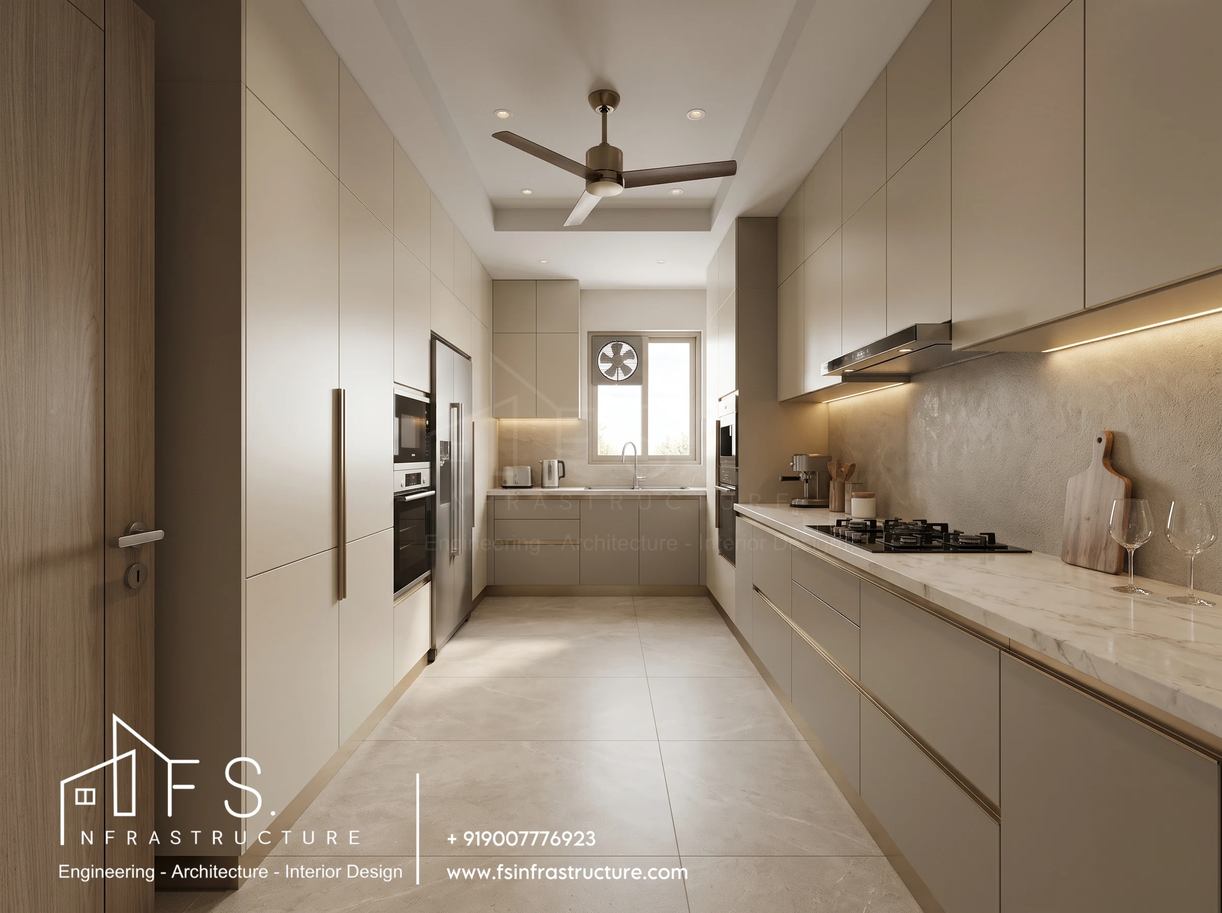 Modern luxury kitchen design THE 42 Kolkata