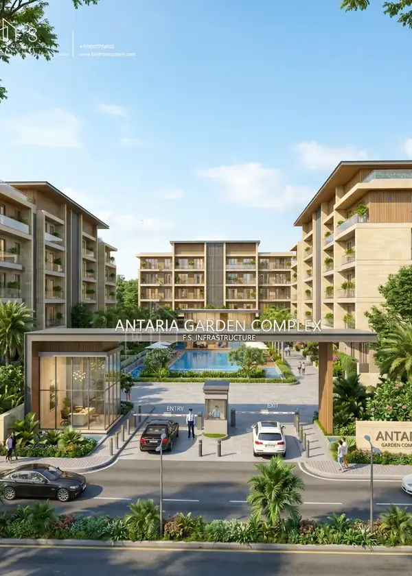 Antaria Garden Complex architecture in Kolkata