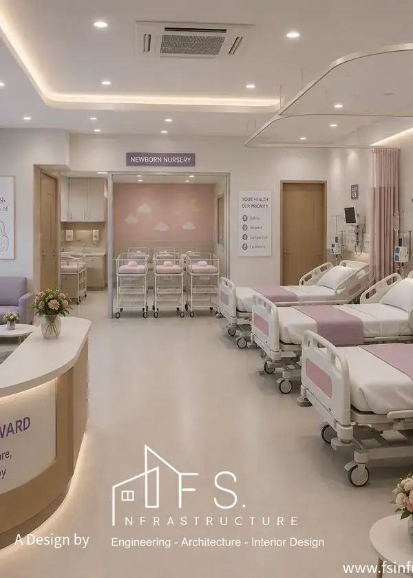 Citycare Hospital maternity ward and patient room design