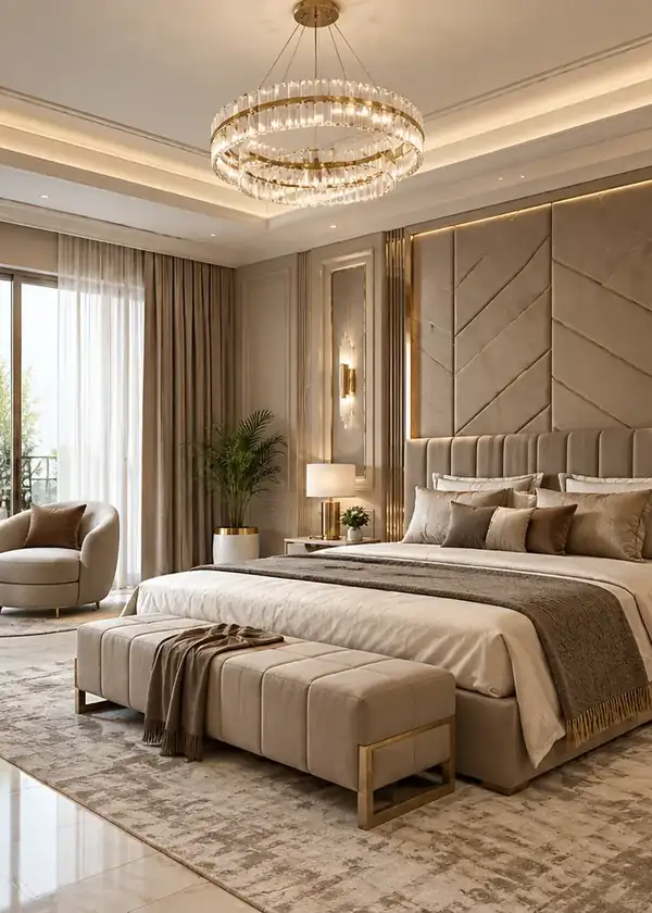 THE 42 luxury residential master bedroom suite interior